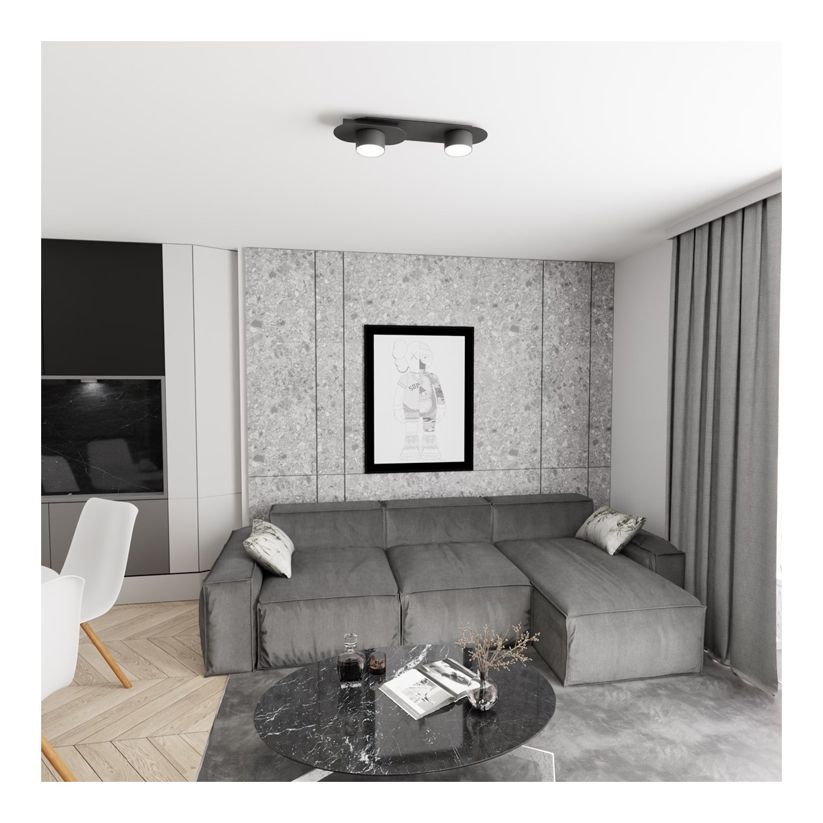 Emibig STILO 2 BL EM1449/2 kolor czarny z kategorii lampy wiszące