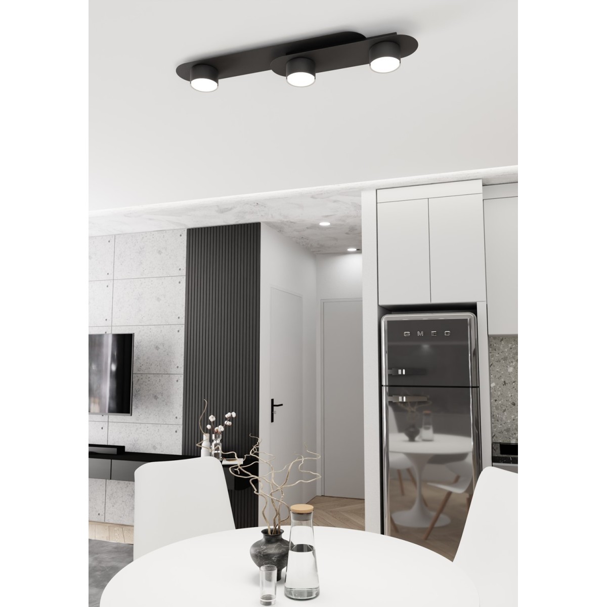 Emibig STILO 3 BL EM1449/3 kolor czarny z kategorii lampy wiszące