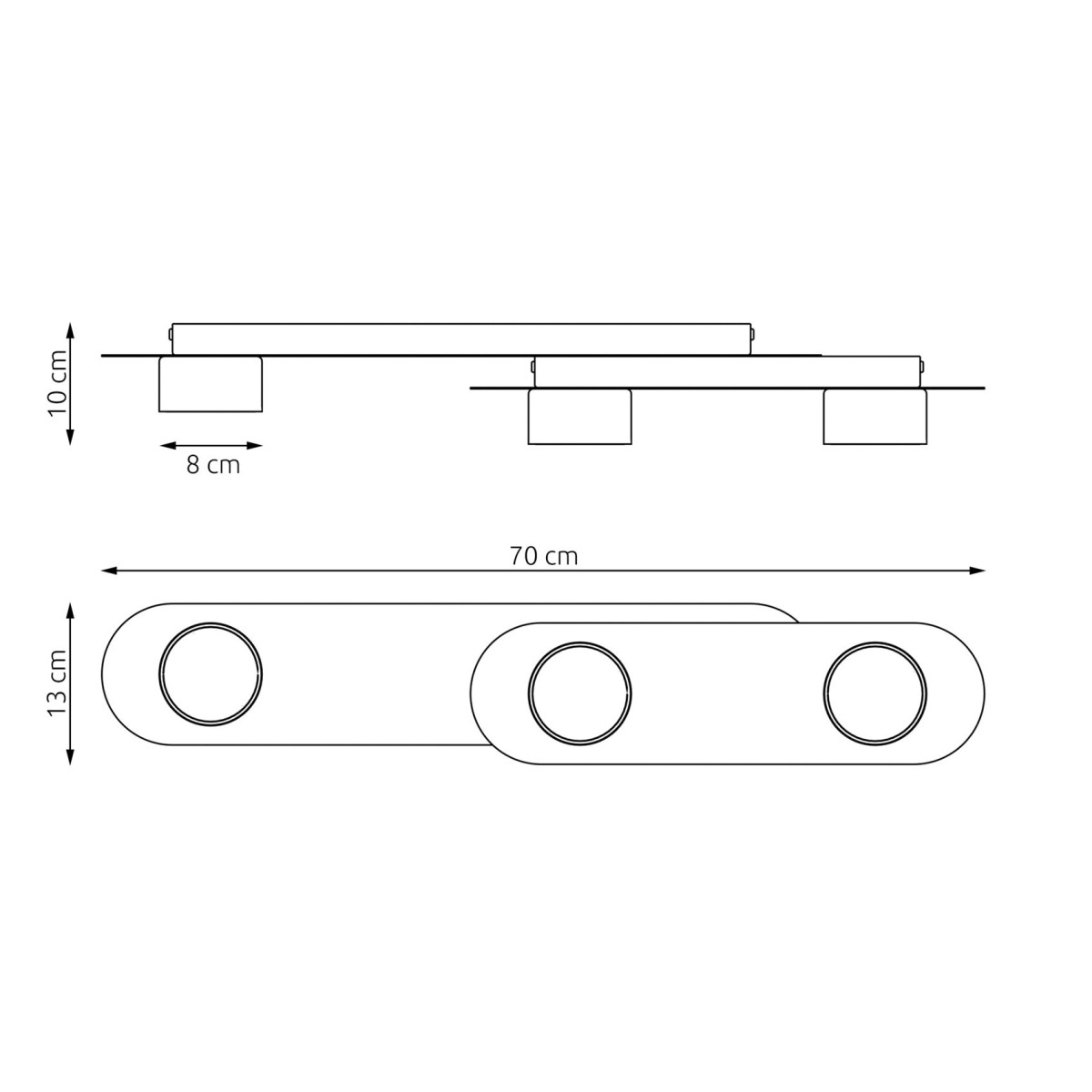 Emibig STILO 3 BL EM1449/3 kolor czarny z kategorii lampy wiszące
