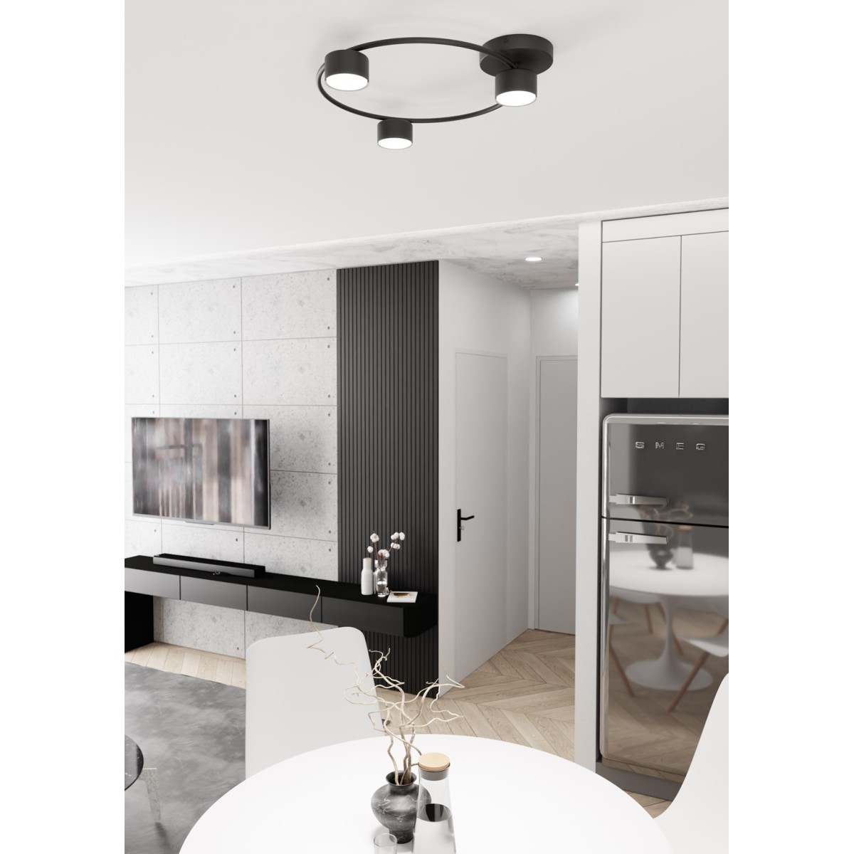 Emibig LUCIO 3 BL EM1450/3 kolor czarny z kategorii lampy sufitowe