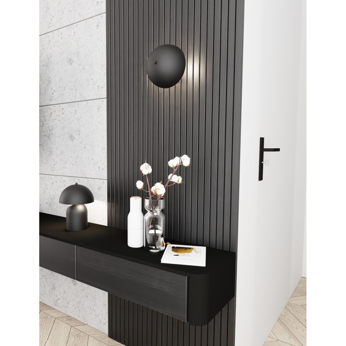 Emibig MUSH LN2 BL EM1451/LN2 kolor czarny z kategorii lampki biurkowe