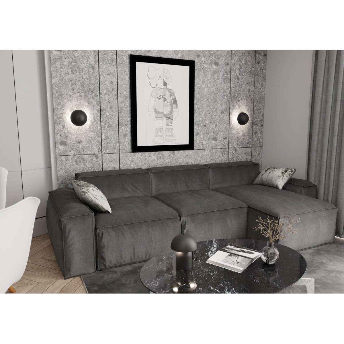 Emibig MUSH K2 BL EM1451/K2 kolor czarny z kategorii kinkiety