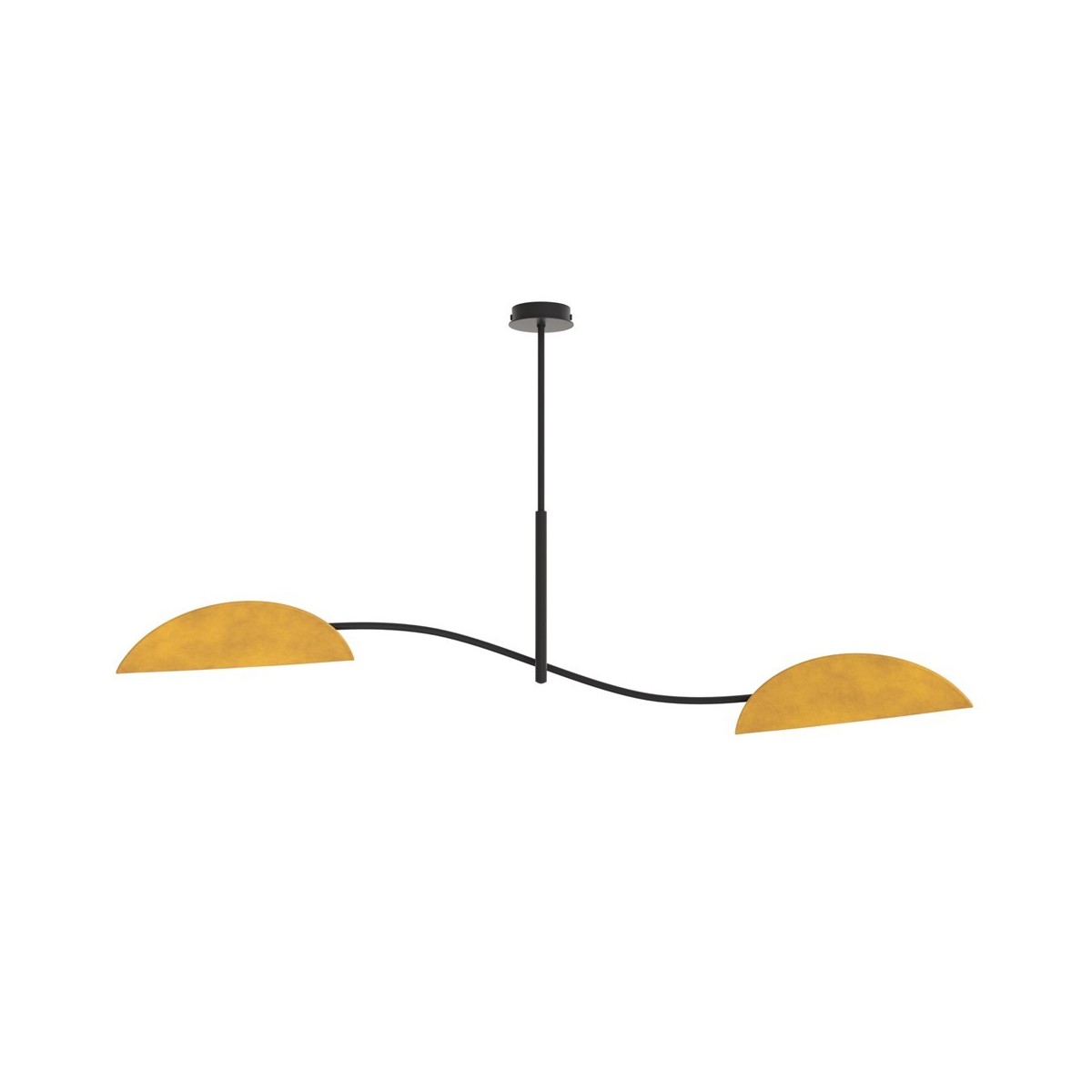 Emibig LOTUS 2 BL MUSTARD EM1460/2 kolor czarny z kategorii lampy sufitowe