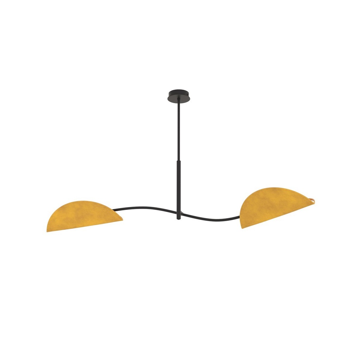 Emibig LOTUS 2 BL MUSTARD EM1460/2 kolor czarny z kategorii lampy sufitowe