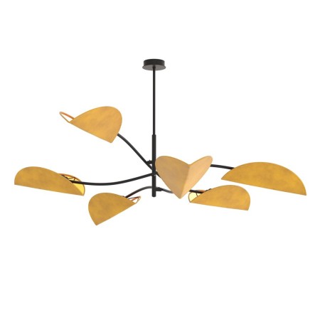 Emibig LOTUS 6 BL MUSTARD EM1460/6 kolor czarny z kategorii lampy sufitowe