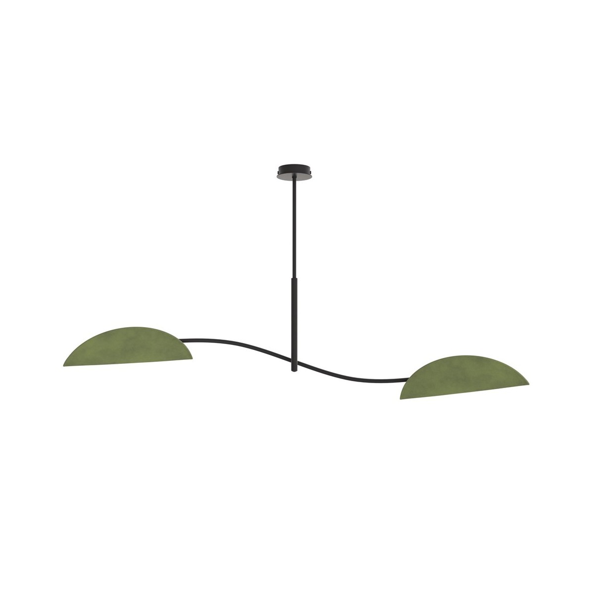 Emibig LOTUS 2 BL GREEN EM1461/2 kolor czarny z kategorii lampy sufitowe