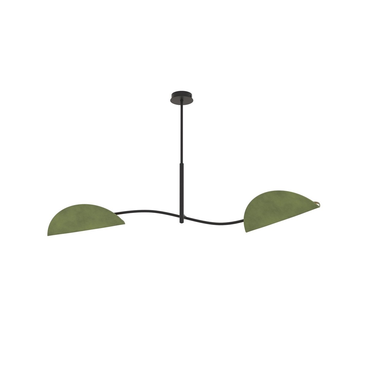 Emibig LOTUS 2 BL GREEN EM1461/2 kolor czarny z kategorii lampy sufitowe