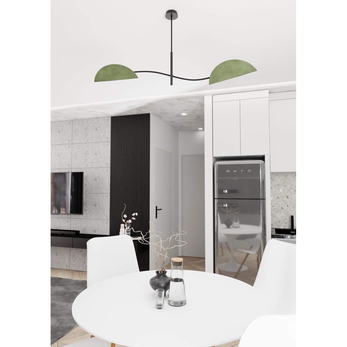 Emibig LOTUS 2 BL GREEN EM1461/2 kolor czarny z kategorii lampy sufitowe