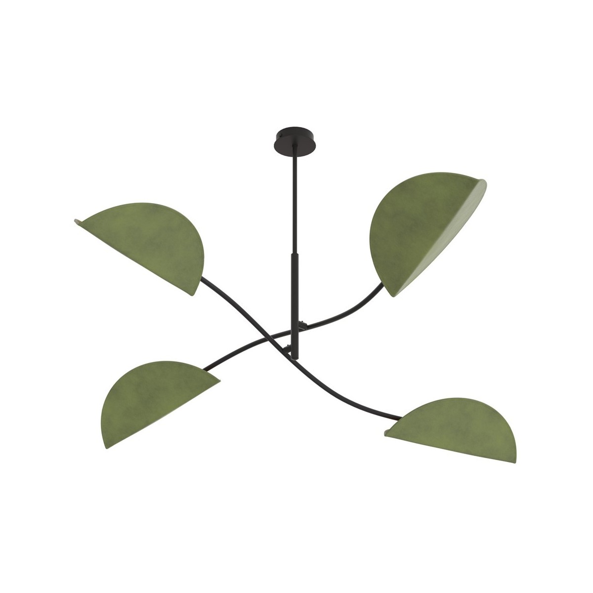 Emibig LOTUS 4 BL GREEN EM1461/4 kolor czarny z kategorii lampy sufitowe