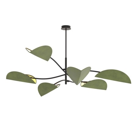 Emibig LOTUS 6 BL GREEN EM1461/6 kolor czarny z kategorii lampy sufitowe