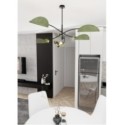 Emibig LOTUS 6 BL GREEN EM1461/6 kolor czarny z kategorii lampy sufitowe