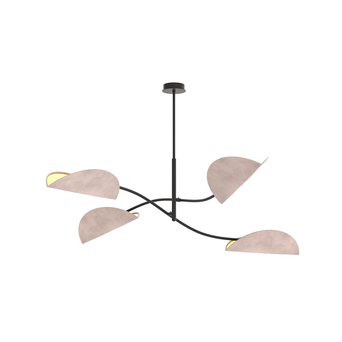 Emibig LOTUS 4 BL GRAY EM1462/4 kolor czarny z kategorii lampy sufitowe