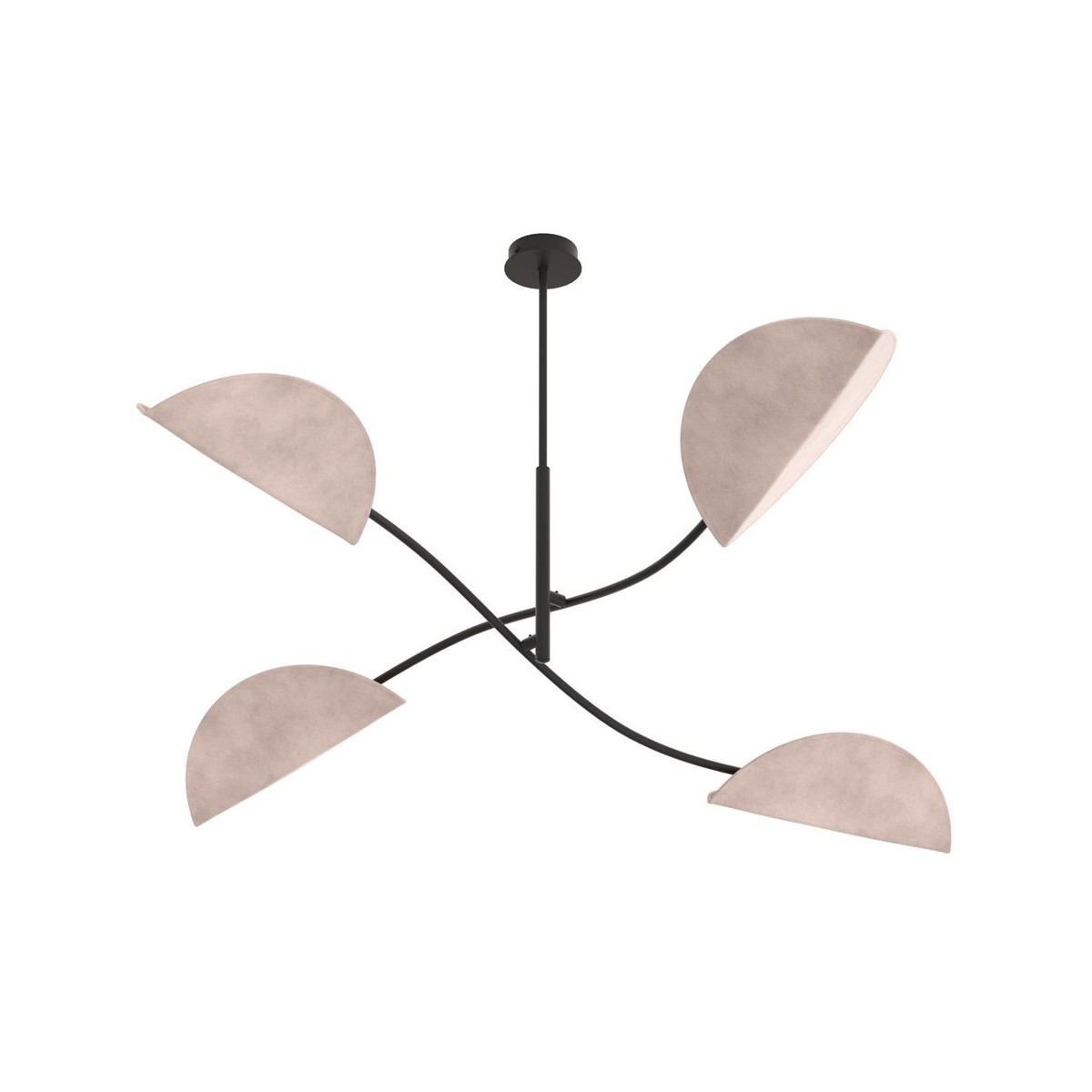 Emibig LOTUS 4 BL GRAY EM1462/4 kolor czarny z kategorii lampy sufitowe