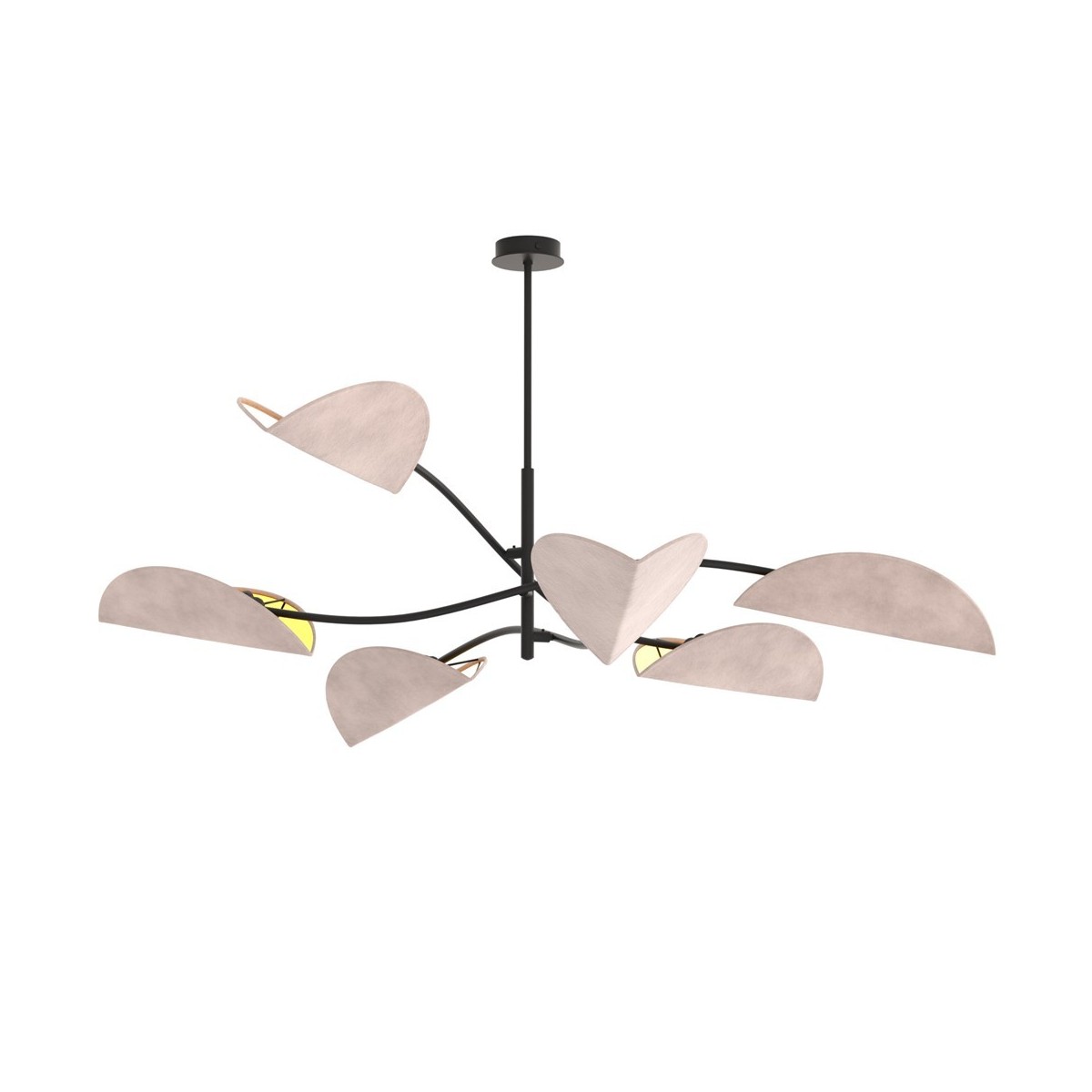 Emibig LOTUS 6 BL GRAY EM1462/6 kolor czarny z kategorii lampy sufitowe