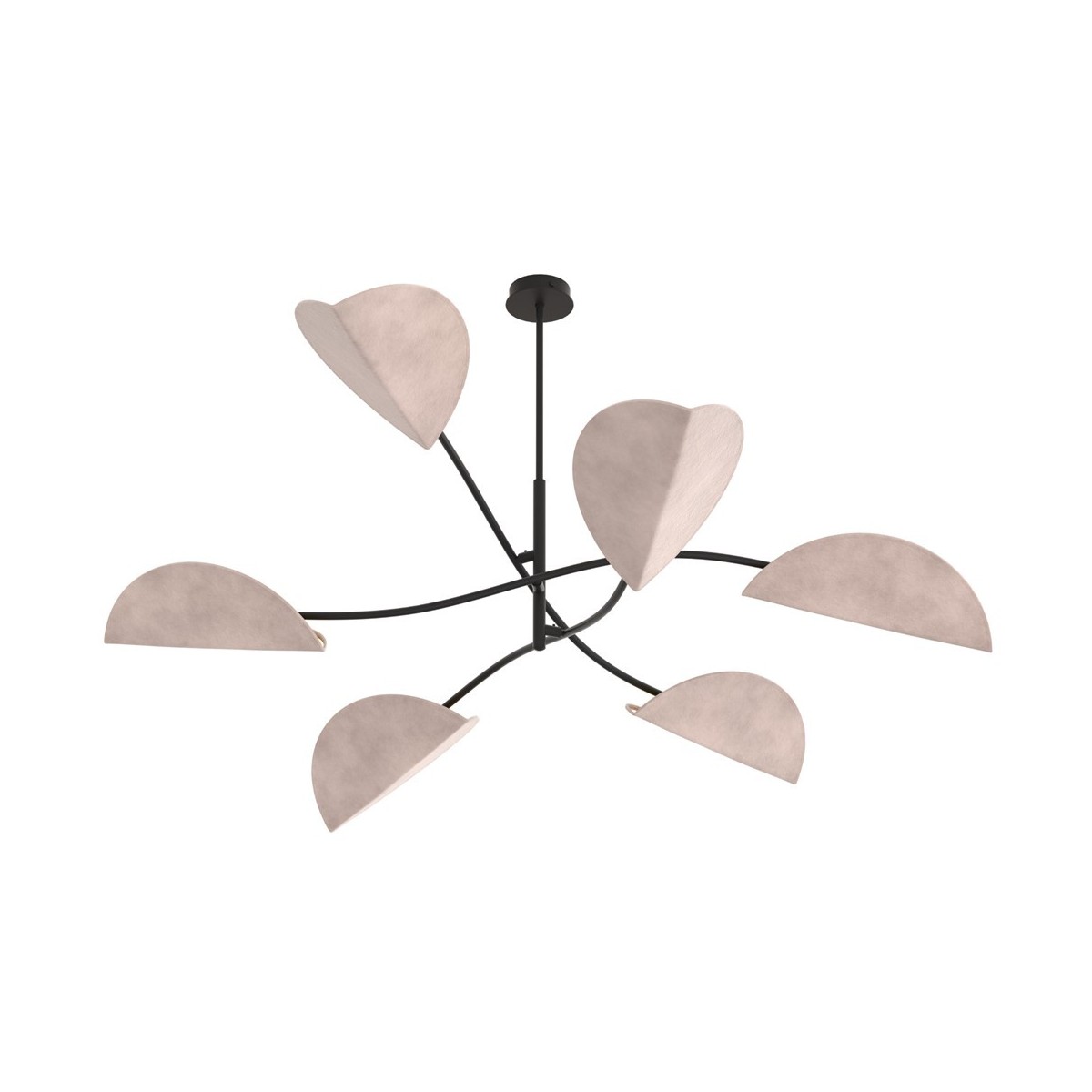 Emibig LOTUS 6 BL GRAY EM1462/6 kolor czarny z kategorii lampy sufitowe