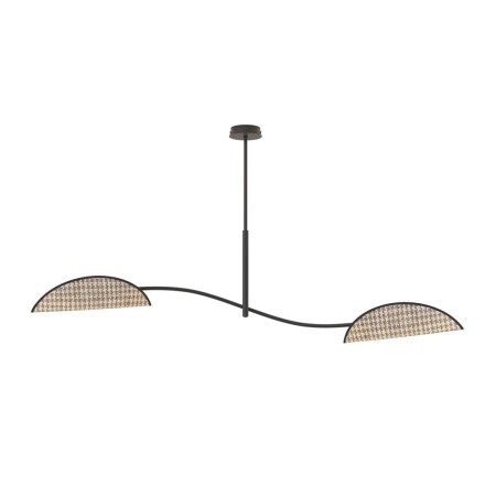 Emibig LOTUS 2 BL NATURAL EM1463/2 kolor czarny z kategorii lampy sufitowe