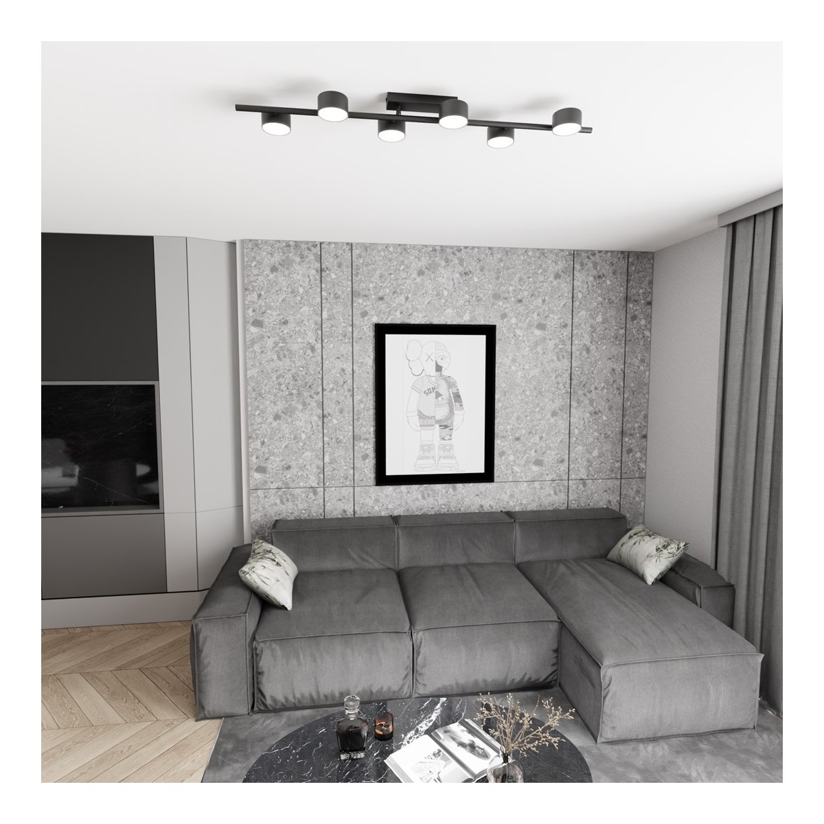 Emibig BET 6 BL EM1467/6 kolor czarny z kategorii lampy sufitowe