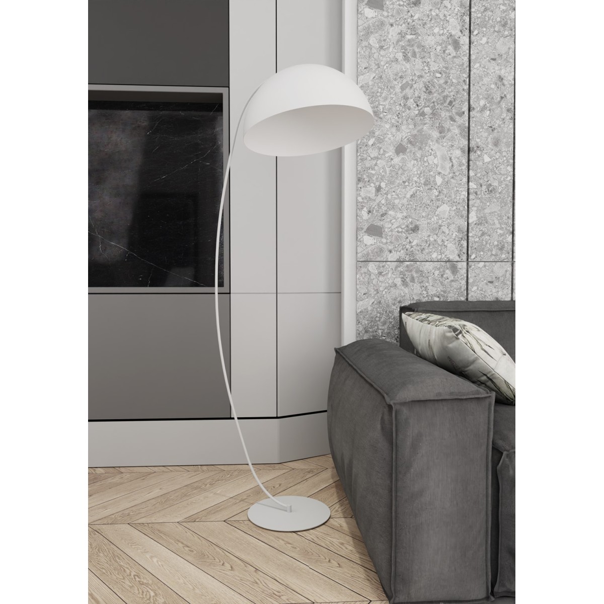 Emibig ARCOS LP1 WH WHITE EM1470/LP1 kolor z kategorii lampy podłogowe