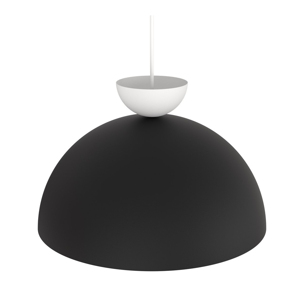 Emibig LUNARO 1L BL BLACK/WHITE EM1472/1L kolor biały z kategorii lampy wiszące