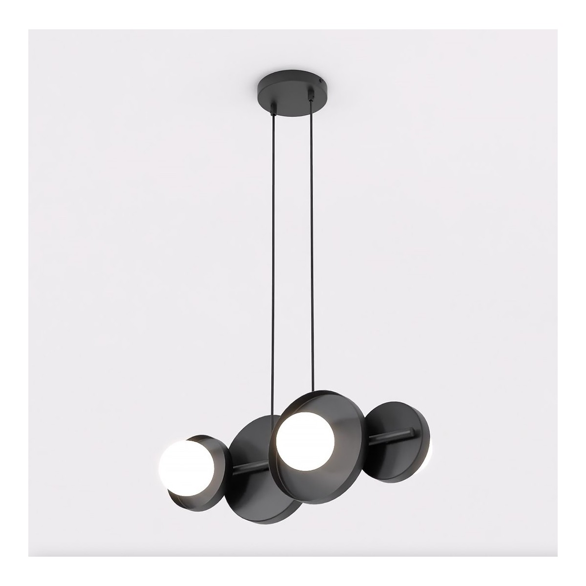 Emibig MODEL 4 BLACK EM1486/4 kolor czarny z kategorii lampy wiszące