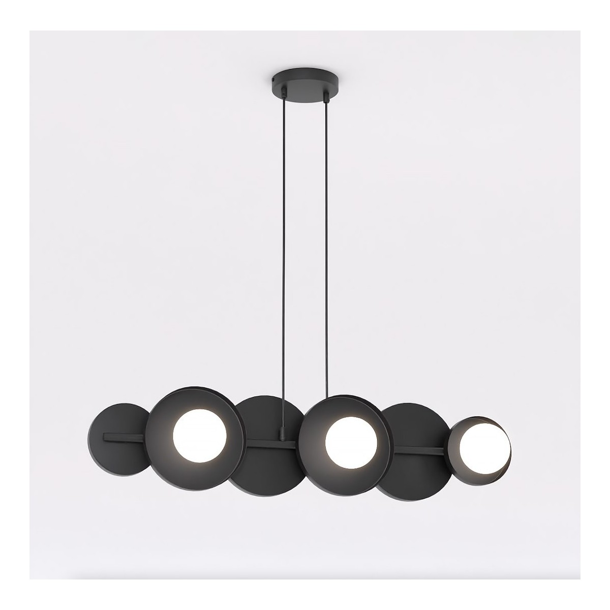 Emibig MODEL 6 BLACK EM1486/6 kolor czarny z kategorii lampy wiszące