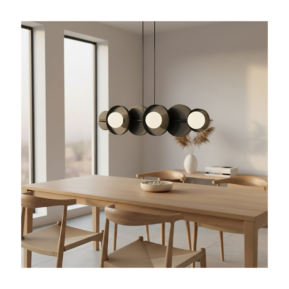 Emibig MODEL 6 BLACK EM1486/6 kolor czarny z kategorii lampy wiszące