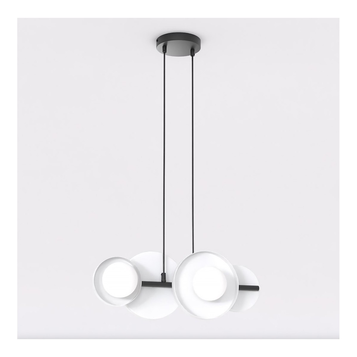 Emibig MODEL 4 BL WHITE EM1487/4 kolor czarny z kategorii lampy wiszące