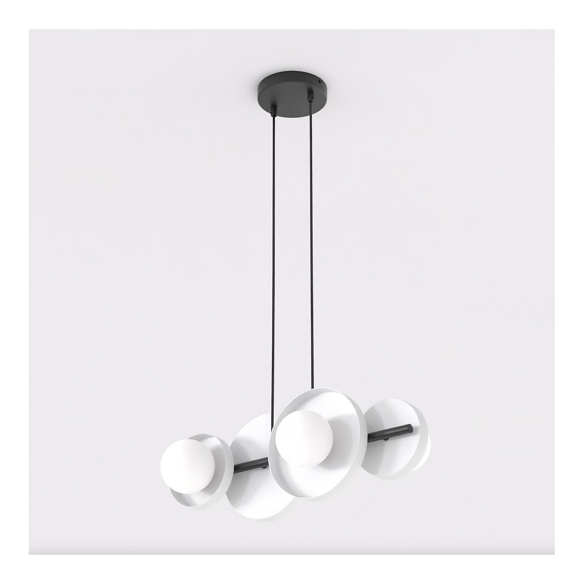 Emibig MODEL 4 BL WHITE EM1487/4 kolor czarny z kategorii lampy wiszące