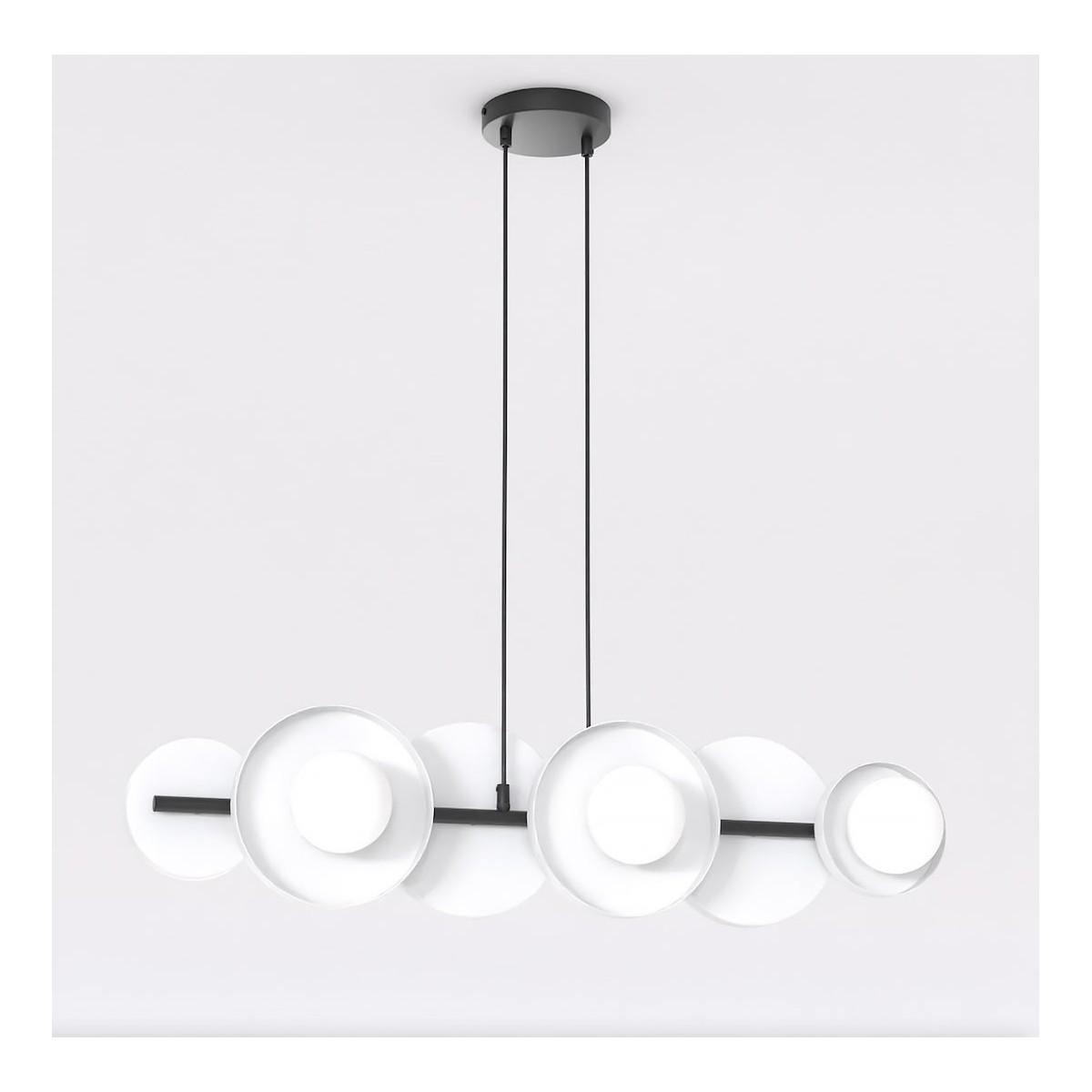 Emibig MODEL 6 BL WHITE EM1487/6 kolor czarny z kategorii lampy wiszące