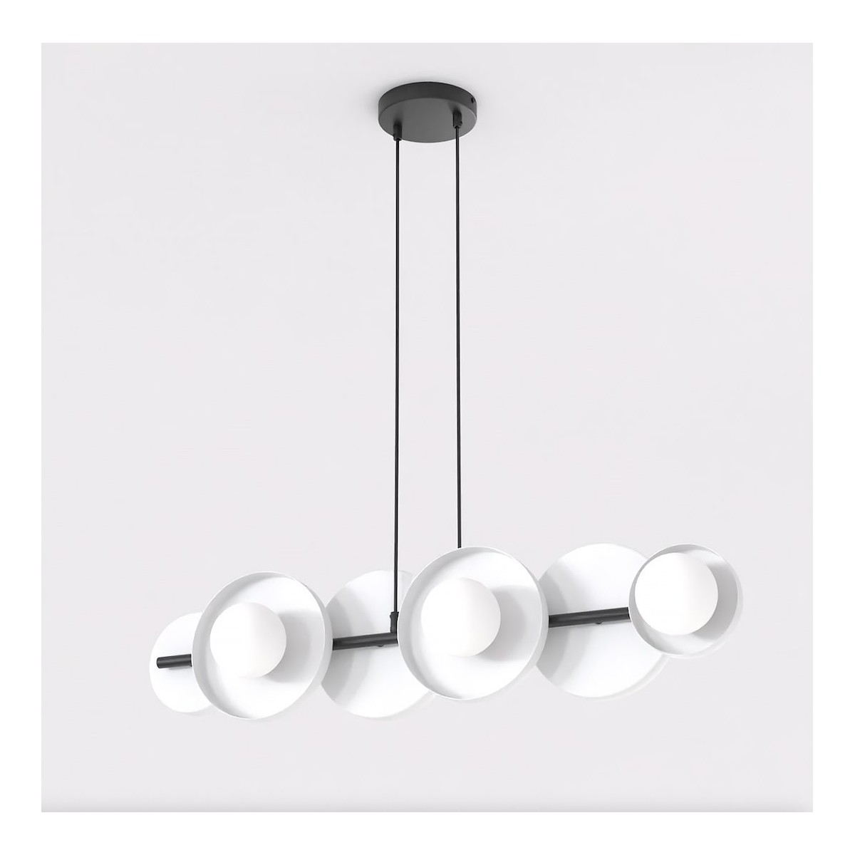 Emibig MODEL 6 BL WHITE EM1487/6 kolor czarny z kategorii lampy wiszące