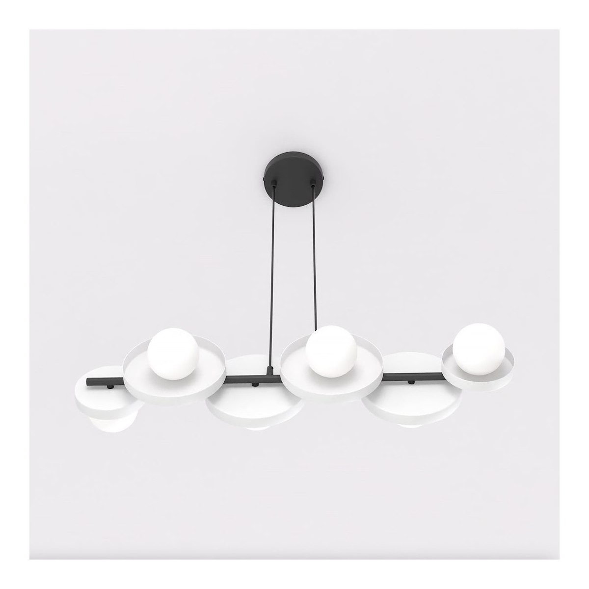 Emibig MODEL 6 BL WHITE EM1487/6 kolor czarny z kategorii lampy wiszące