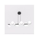 Emibig MODEL 6 BL WHITE EM1487/6 kolor czarny z kategorii lampy wiszące