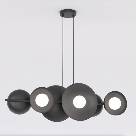Emibig VOLUM 6 BLACK EM1482/6 kolor czarny z kategorii lampy wiszące