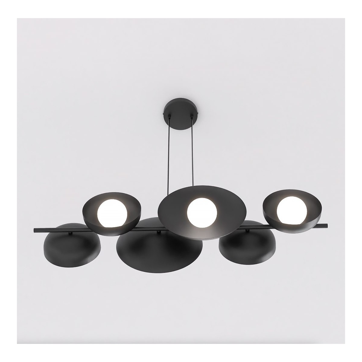 Emibig VOLUM 6 BLACK EM1482/6 kolor czarny z kategorii lampy wiszące