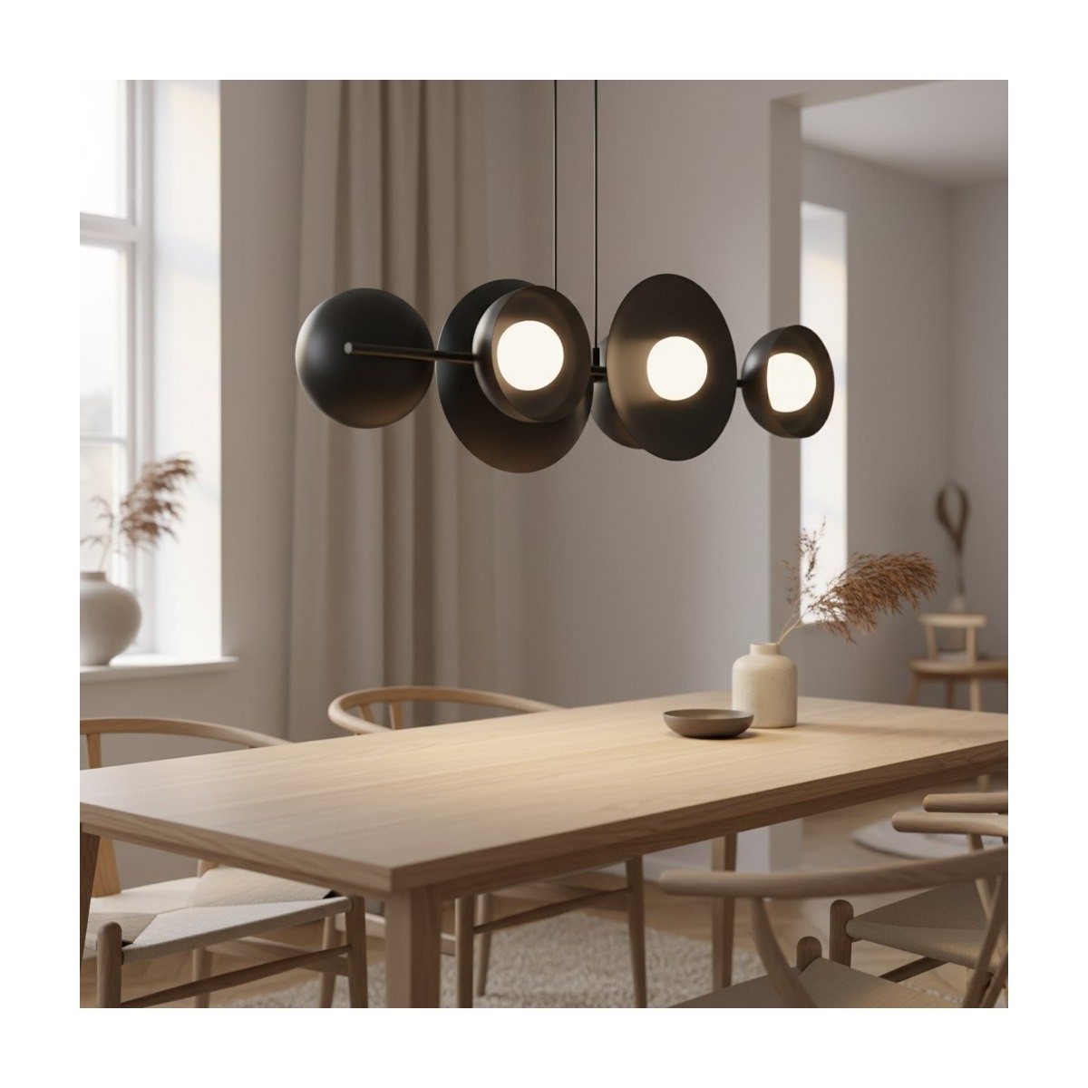 Emibig VOLUM 6 BLACK EM1482/6 kolor czarny z kategorii lampy wiszące