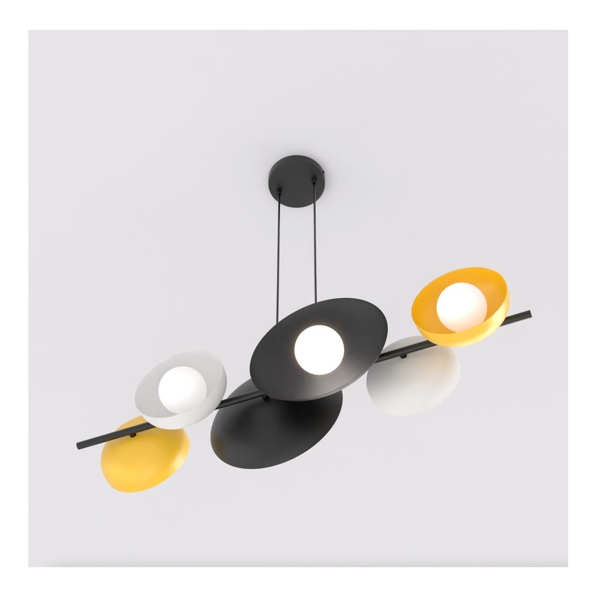 Emibig VOLUM 6 BL MIX EM1485/6 kolor czarny z kategorii lampy wiszące