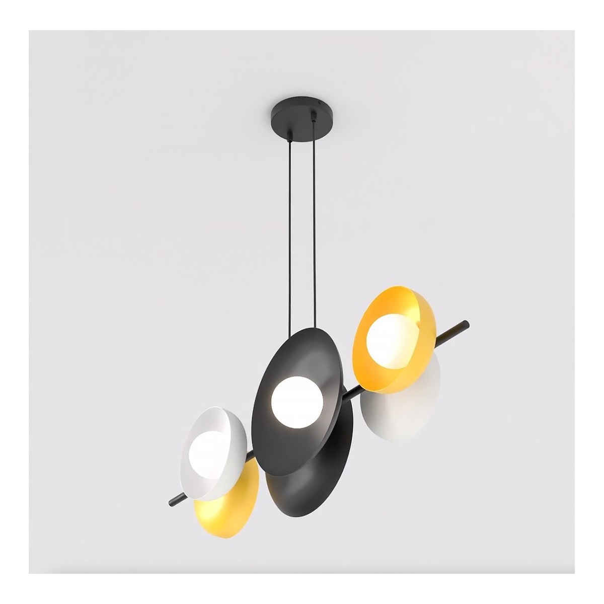 Emibig VOLUM 6 BL MIX EM1485/6 kolor czarny z kategorii lampy wiszące