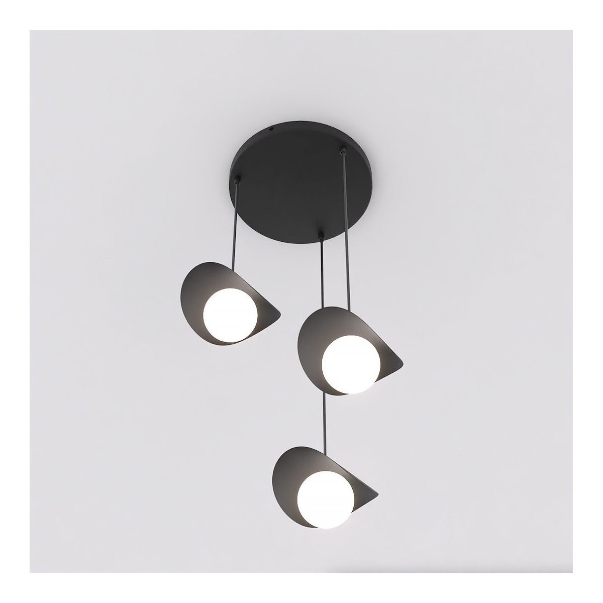 Emibig RITUAL 3 PREM BLACK EM1490/3PREM kolor czarny z kategorii lampy wiszące