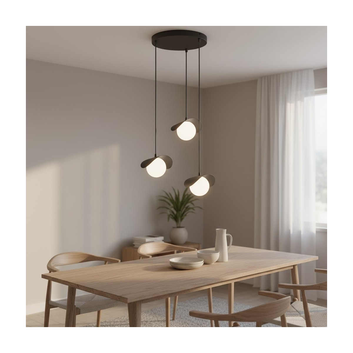 Emibig RITUAL 3 PREM BLACK EM1490/3PREM kolor czarny z kategorii lampy wiszące