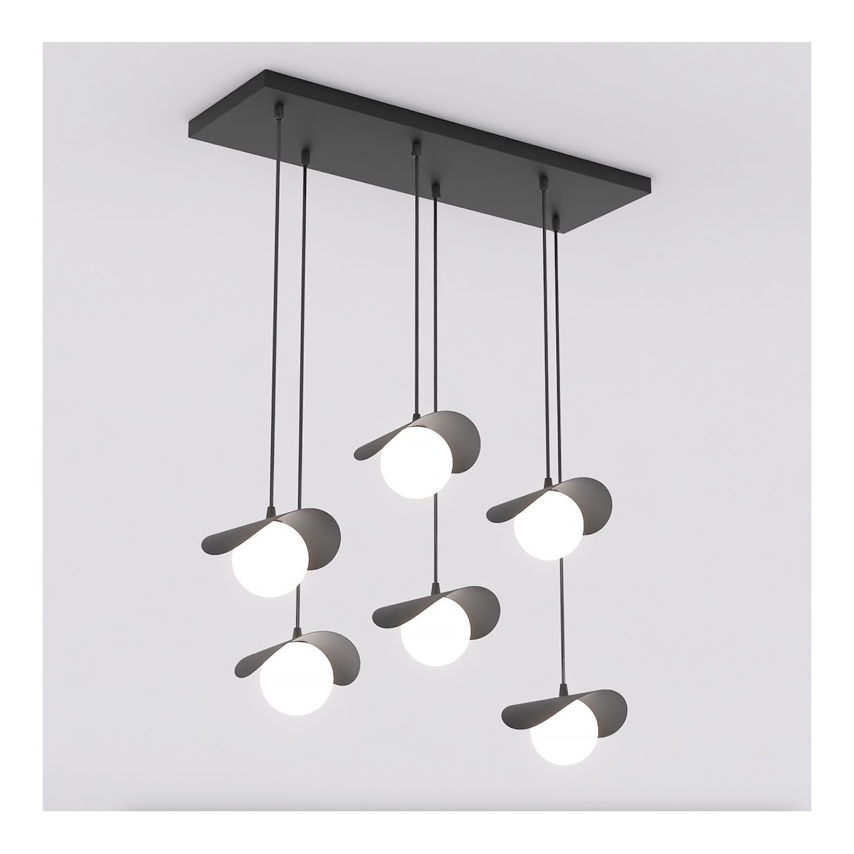 Emibig RITUAL 6 BLACK EM1490/6 kolor czarny z kategorii lampy wiszące