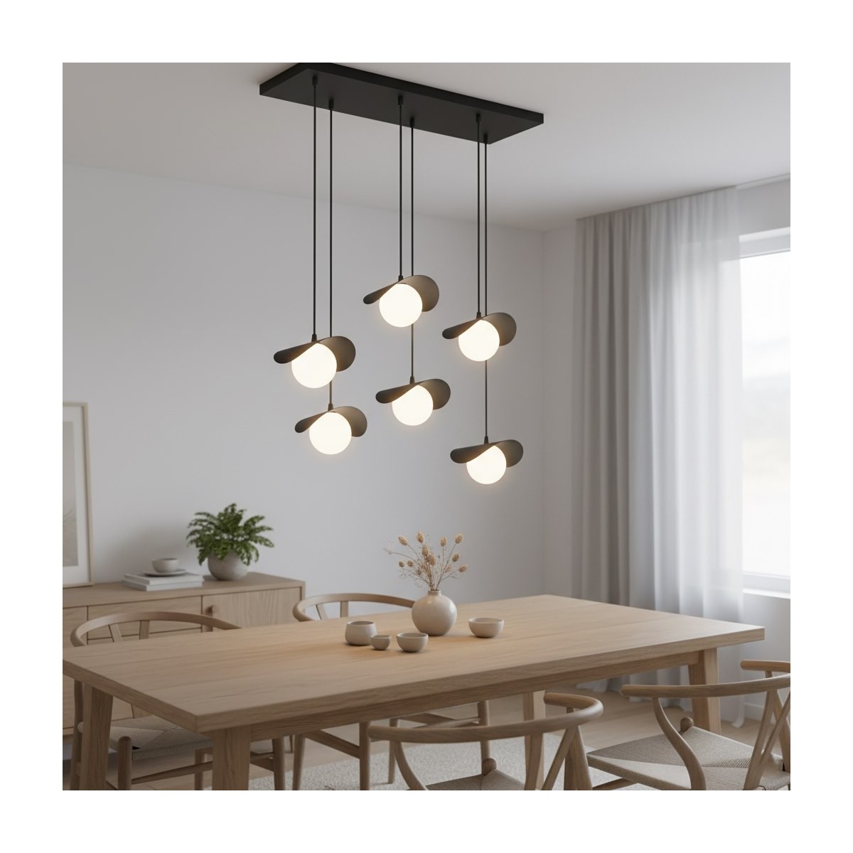 Emibig RITUAL 6 BLACK EM1490/6 kolor czarny z kategorii lampy wiszące