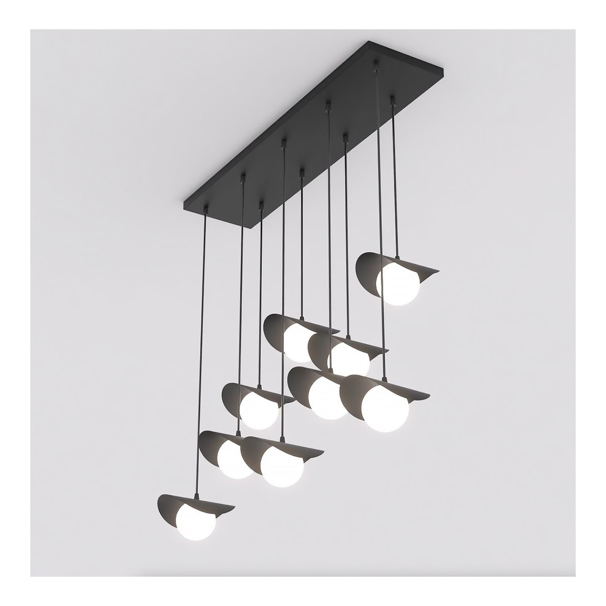 Emibig RITUAL 9 BLACK EM1490/9 kolor czarny z kategorii lampy wiszące