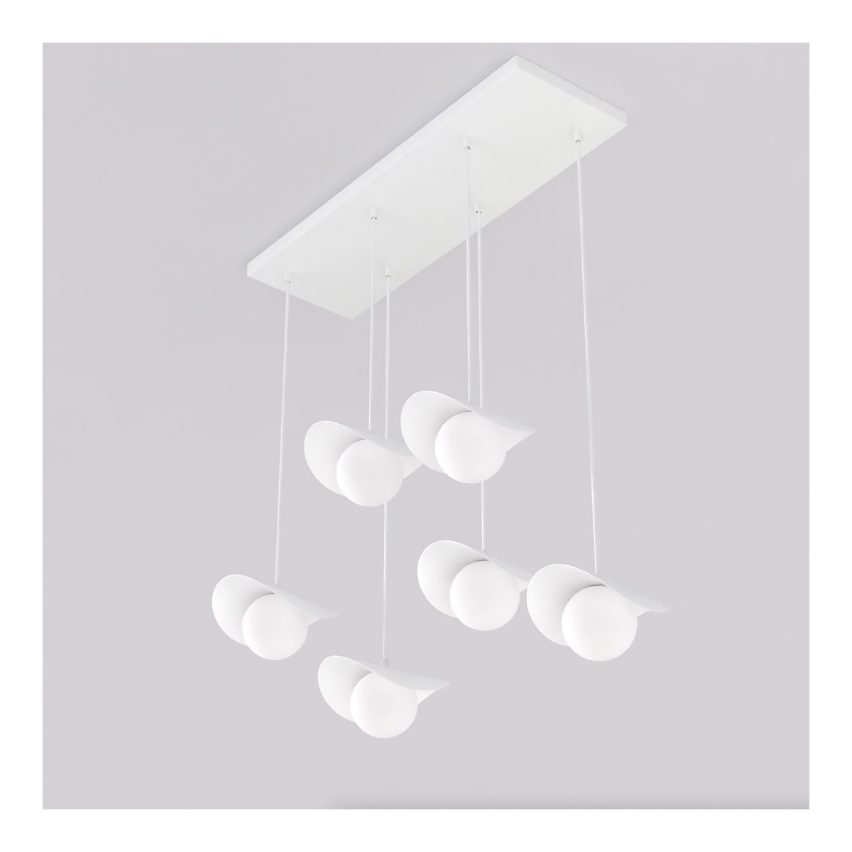 Emibig RITUAL 6 WHITE EM1584/6 kolor czarny z kategorii lampy wiszące