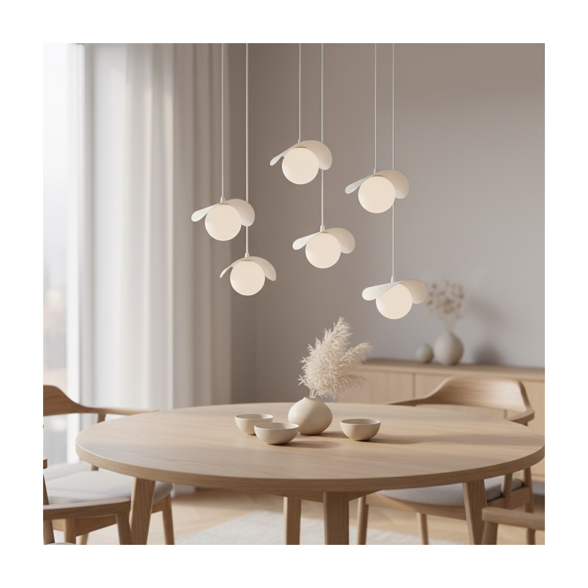 Emibig RITUAL 6 WHITE EM1584/6 kolor czarny z kategorii lampy wiszące