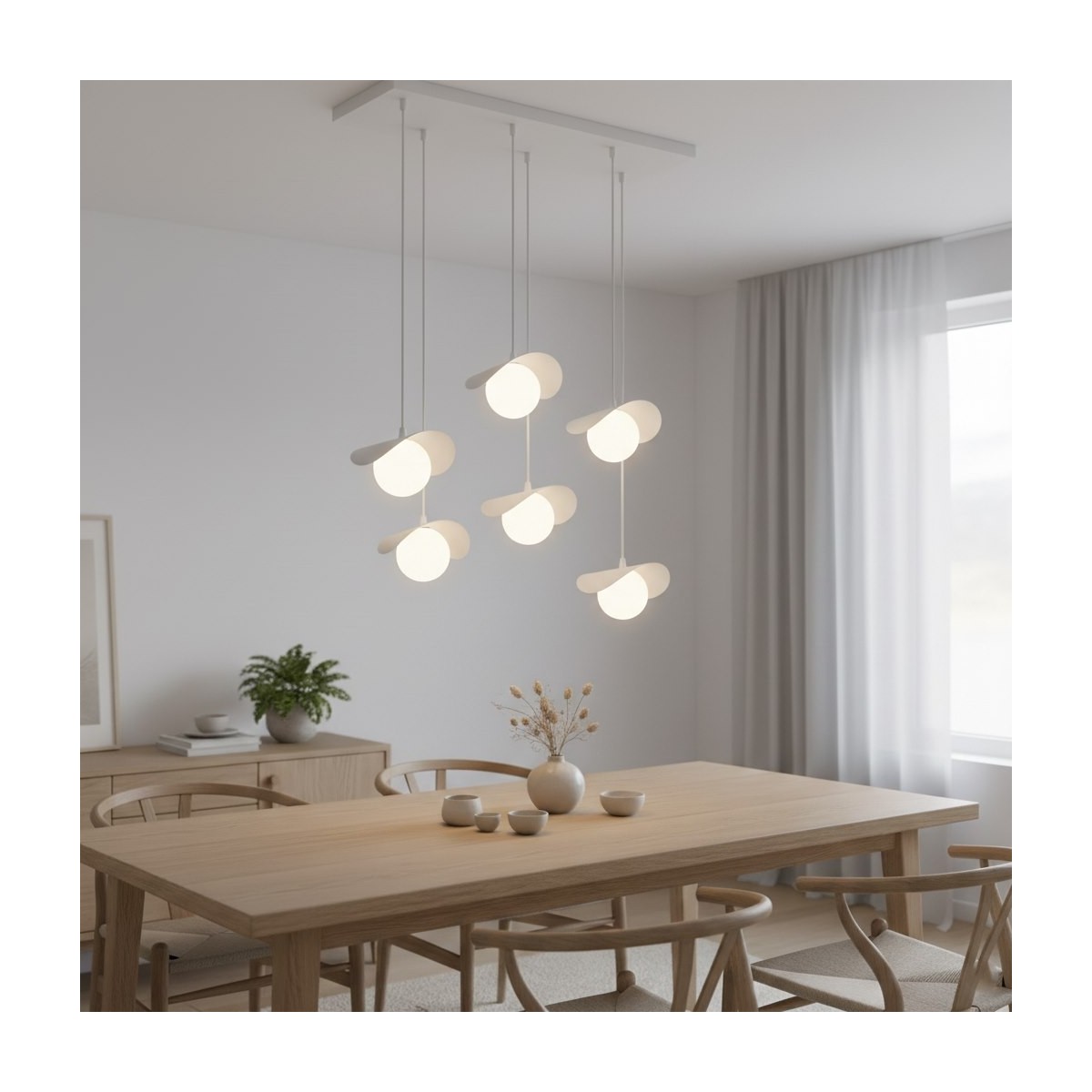 Emibig RITUAL 6 WHITE EM1584/6 kolor czarny z kategorii lampy wiszące