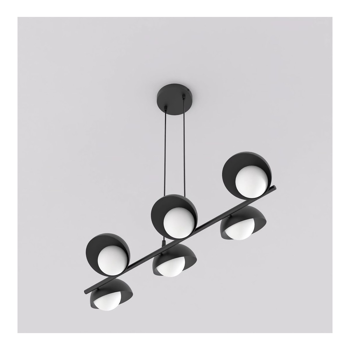 Emibig BOOM 6 BLACK EM1589/6 kolor czarny z kategorii lampy wiszące