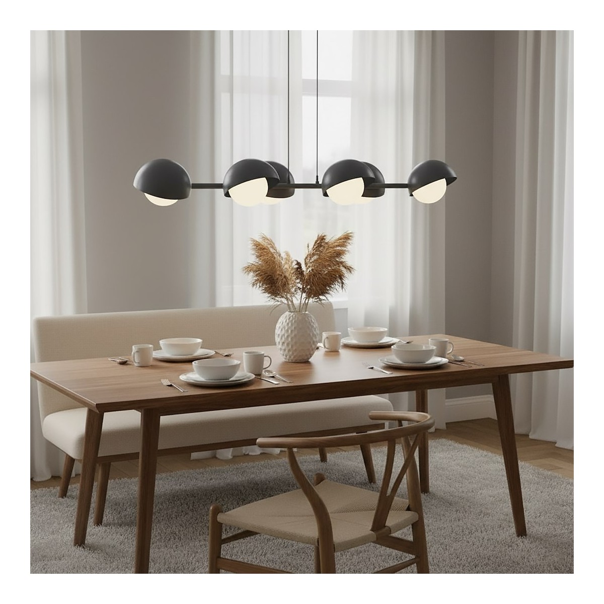 Emibig BOOM 6 BLACK EM1589/6 kolor czarny z kategorii lampy wiszące