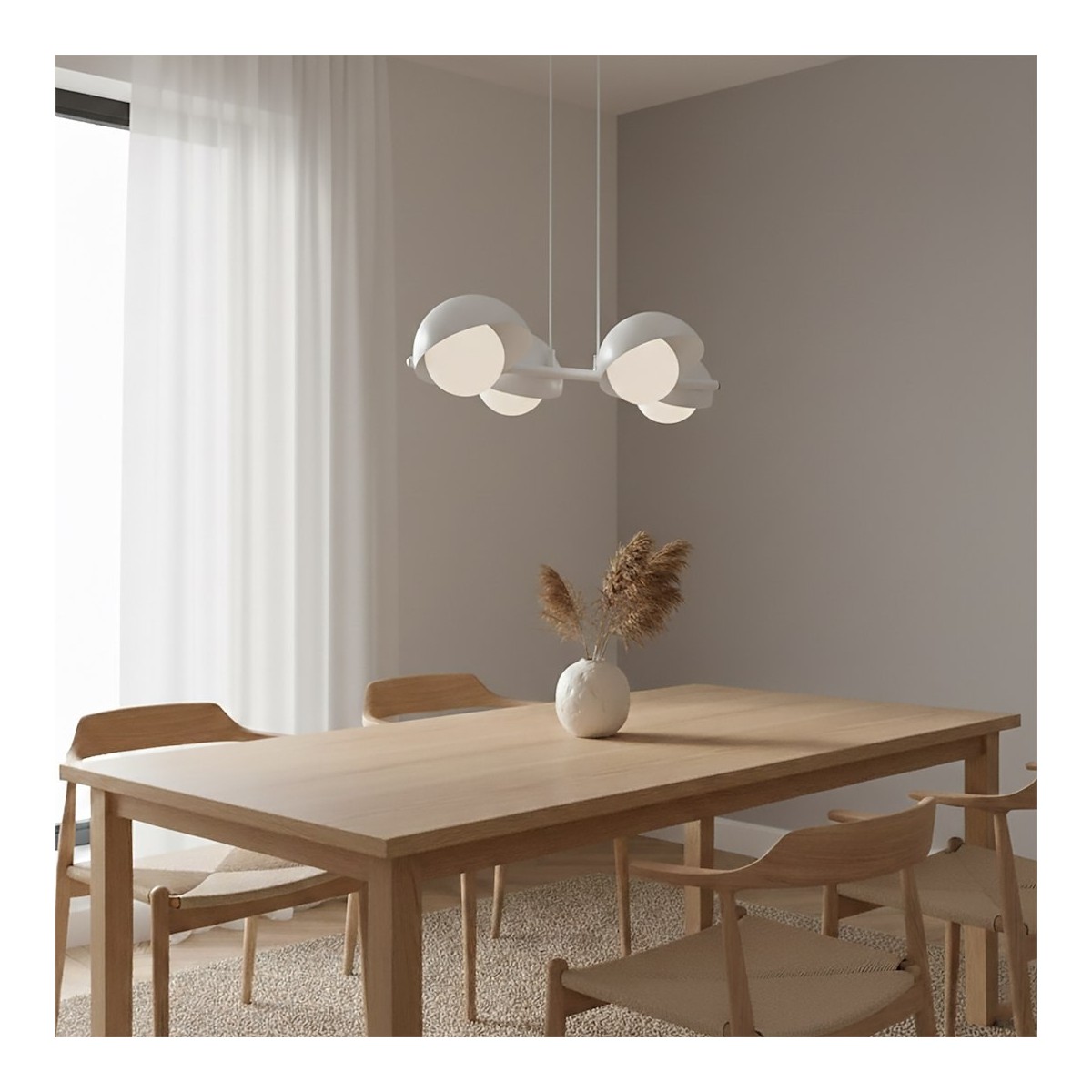 Emibig BOOM 4 WHITE EM1592/4 kolor biały z kategorii lampy wiszące