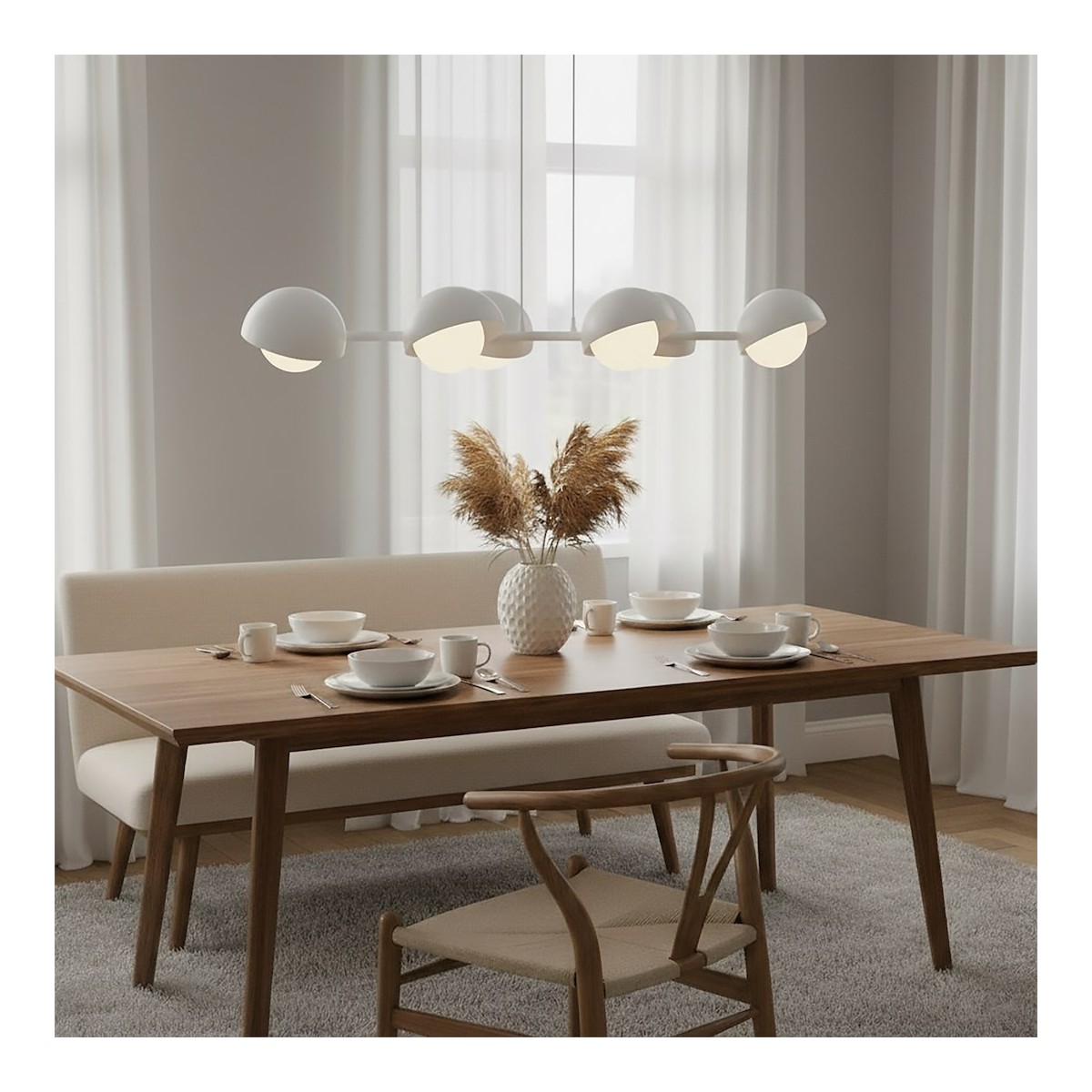 Emibig BOOM 6 WHITE EM1592/6 kolor biały z kategorii lampy wiszące