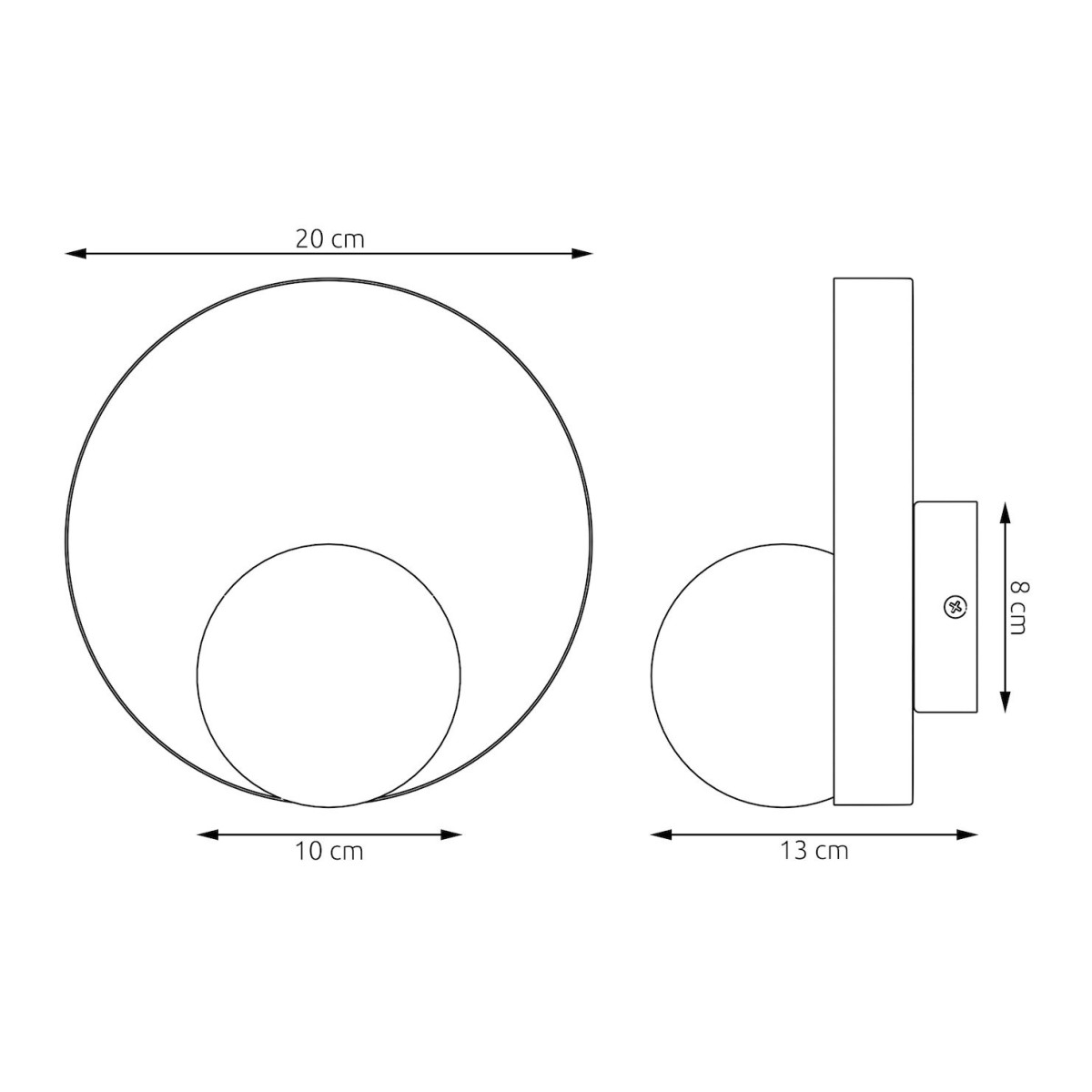 Emibig KIDO K1 WHITE EM1533/K1 kolor czarny z kategorii kinkiety